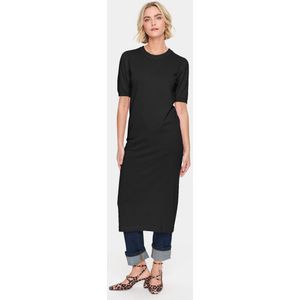 Jurk - Regular Fit - Midi Lengte - Zwart - 80% Viscose (LENZING™ ECOVERO™)