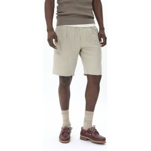 Matinique - Korte Broek - Beige - Linnen - Regular Fit