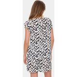 Blouse - Gevoerde Zoom - Viscose - All-over Patroon - Losse Pasvorm