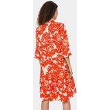 Saint Tropez - Jurk - Print - 3/4 Mouwen - Ronde Hals