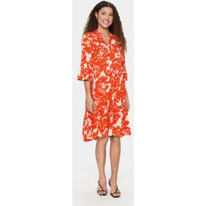 Saint Tropez - Jurk - Print - 3/4 Mouwen - Ronde Hals
