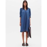 InWear - Midi Jurk - Blauw - Lyocell