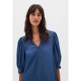 InWear - Midi Jurk - Blauw - Lyocell
