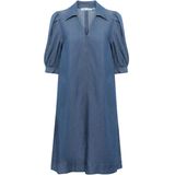 InWear - Midi Jurk - Blauw - Lyocell