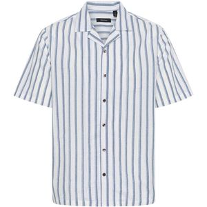 Matinique Overhemd 'Klampo'  blauw / wit