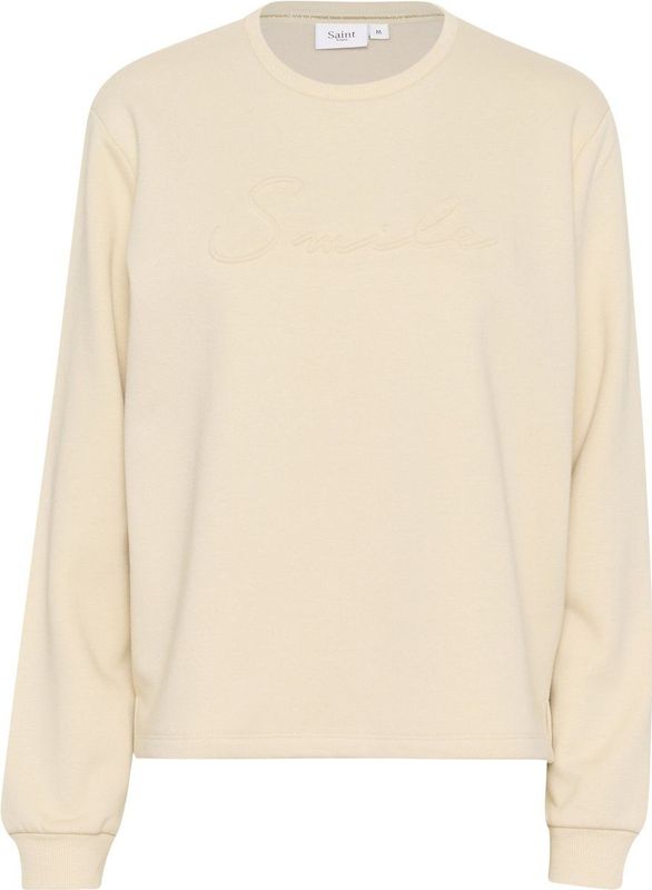 Saint Tropez - Lyonasz Sweatshirt - Beige - Dames - Katoen
