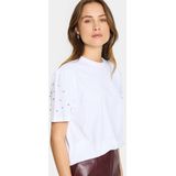 Saint Tropez - Bright White - T-shirt - Dames - Katoen