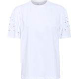 Saint Tropez - Bright White - T-shirt - Dames - Katoen