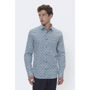 Matinique - MAtrostol - Overhemd - Blauw - Regular Pasvorm - Lange Mouwen