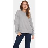 Saint Tropez - Sweatshirt - Mist Grey Melange - Lange Mouwen - Ronde Hals