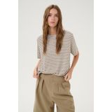 My Essential Wardrobe - Lisamw - T-shirt - Zand - Katoen