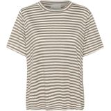 My Essential Wardrobe - Lisamw - T-shirt - Zand - Katoen