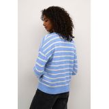 Pullover - Regular Fit - Blauw/Wit