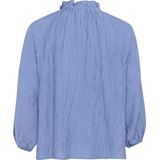 Kaffe - Blouse - V-hals - 3/4 Mouwen - Ruches Detail - Relaxed Silhouet