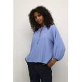 Kaffe - Blouse - V-hals - 3/4 Mouwen - Ruches Detail - Relaxed Silhouet