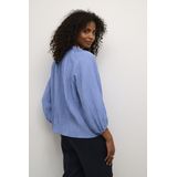 Kaffe - Blouse - V-hals - 3/4 Mouwen - Ruches Detail - Relaxed Silhouet