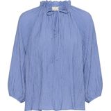 Kaffe - Blouse - V-hals - 3/4 Mouwen - Ruches Detail - Relaxed Silhouet