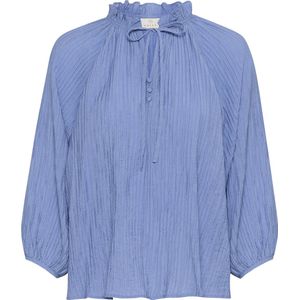 Kaffe - Blouse - V-hals - 3/4 Mouwen - Ruches Detail - Relaxed Silhouet