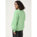 Kaffe - Sweatshirt - Ronde Hals - Zwart - 85% Katoen 15% Polyester