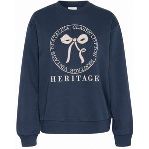 Sweatshirt - Loose Fit - Midnight Marine - Lange Mouwen - 85% Katoen - 15% Polyester
