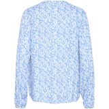 Blouse - Blue/Chalk Graphic Print - Lange Mouwen - Loose Fit