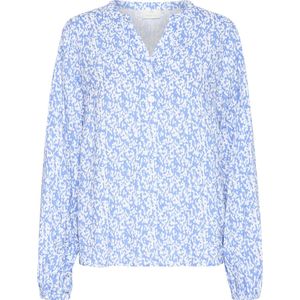 Blouse - Blue/Chalk Graphic Print - Lange Mouwen - Loose Fit