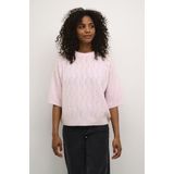 KAFFE - Damestrui - Lilac Snow Melange - Halve Mouwen - Heuplengte