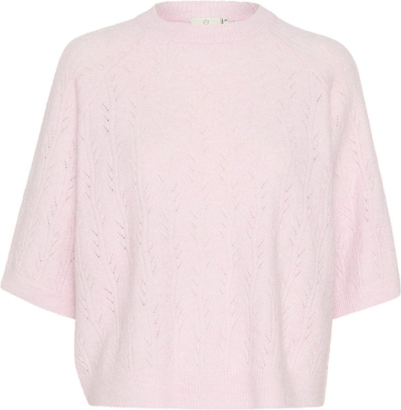 KAFFE - Damestrui - Lilac Snow Melange - Halve Mouwen - Heuplengte