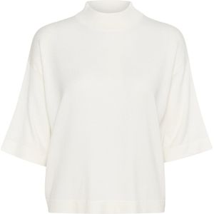 Kaffe - Dames Top - Opstaande Kraag - Halflange Mouwen - Viscose/Nylon