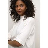 Kaffe - Dames Top - Opstaande Kraag - Halflange Mouwen - Viscose/Nylon