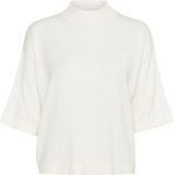 Kaffe - Dames Top - Opstaande Kraag - Halflange Mouwen - Viscose/Nylon