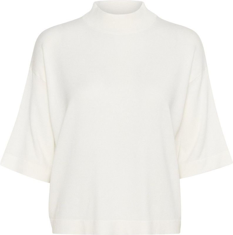 Kaffe - Dames Top - Opstaande Kraag - Halflange Mouwen - Viscose/Nylon