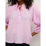 Blouse met lange mouwen Regular fit Chalk white