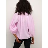 Blouse met lange mouwen Regular fit Chalk white