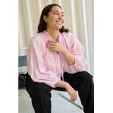 Blouse met lange mouwen Regular fit Chalk white