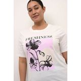 KAFFE CURVE Shirt 'KC Rie'  ecru / wit