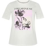 KAFFE CURVE Shirt 'KC Rie'  ecru / wit