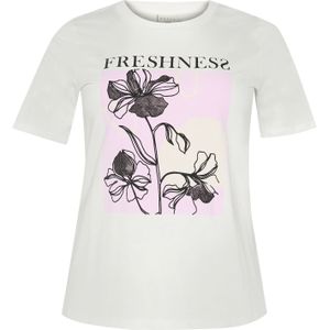 KAFFE CURVE Shirt 'KC Rie'  ecru / wit