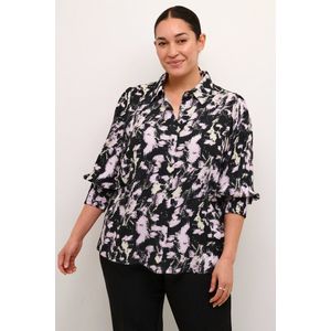 Kaffe - Lurana - Blouse - Lichtblauw - Eco - Driekwart Mouwen