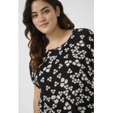 Kaffe Curve - Blousetop - Korte Mouwen - Ronde Hals - 100% Viscose