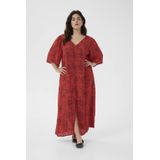 Kaffe - Curve - Maxi Jurk - Rood