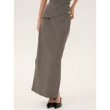 My Essential Wardrobe - Rok 'Sora' - Donkergrijs - Kokerrok