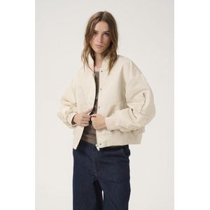 My Essential Wardrobe - Helgamw Short Bomber Jacket - Jassen Dames - Gebroken Wit