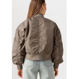 My Essential Wardrobe - Short Bomber Jacket - Bruin - Dames