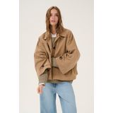 Tussenjassen - Effen - Katoen - Overcut Schouder - Turn-down Kraag