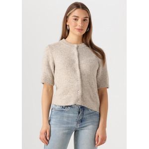 My Essential Wardrobe Elliemw Knit Cardigan Ss Truien & vesten Dames - Sweater - Hoodie - Vest- Beige - Maat L