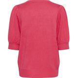 KAFFE - Damestrui - Framboos - Gebreide Heuplengte - Halve Mouwen - Regular Fit