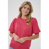 KAFFE - Damestrui - Framboos - Gebreide Heuplengte - Halve Mouwen - Regular Fit