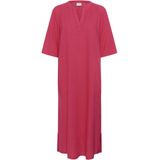 Jerseyjurken - Midi Lengte - 70% Viscose, 30% Linnen - Relaxed Fit