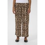 Kaffe - Dacia - Capri Broek - Taupe - Dierenprint - Loosefit - 7/8 Lengte